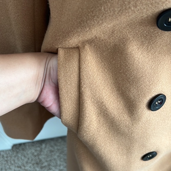 Shein Camel “wool” coat trench style - Picture 4 of 6